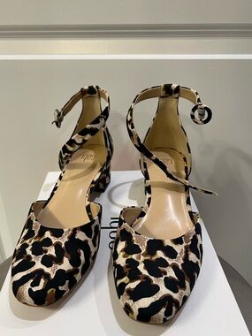 Cabi Leopard Print Ankle Strap Pumps - Women